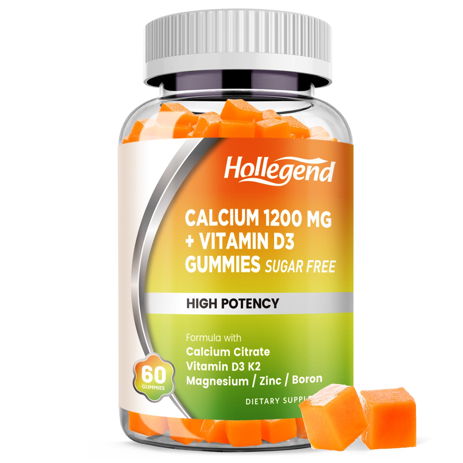 Calcium 1200 mg with Vitamin D3 60 Count Gummies