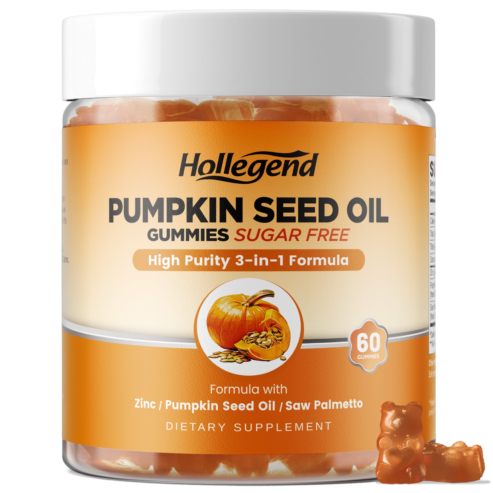 Pumpkin Seed Oil Gummies with Saw Palmetto, Organic Pumpkin Seed Oil